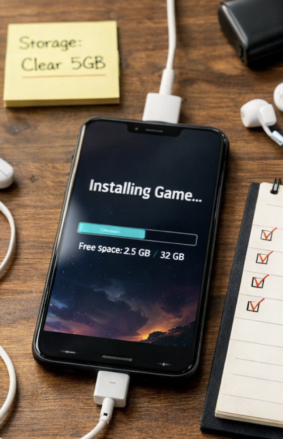 일곱개의 대죄 오리진 출시 전 준비와 저장 공간 체크