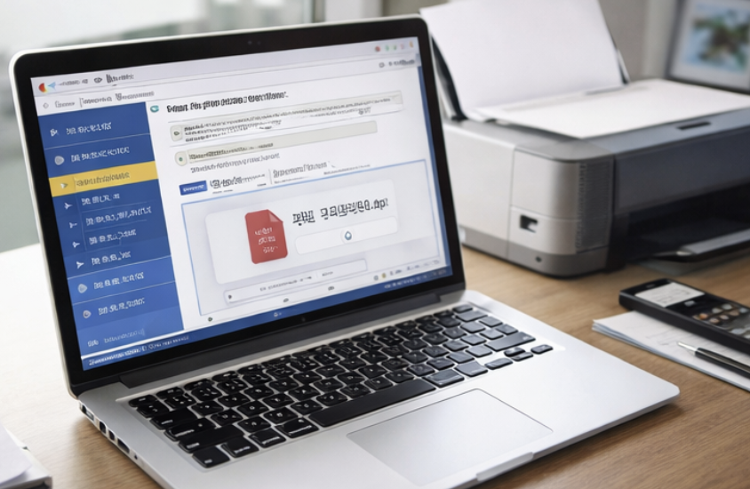 홈택스 소득금액증명원 발급 후 PDF 저장과 내용 확인