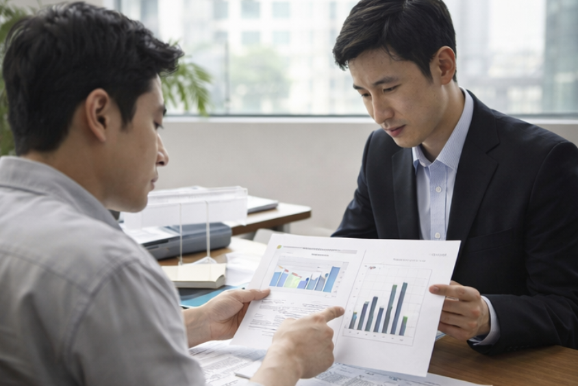 면세사업자 소득금액증명원과 매출 자료를 비교 확인