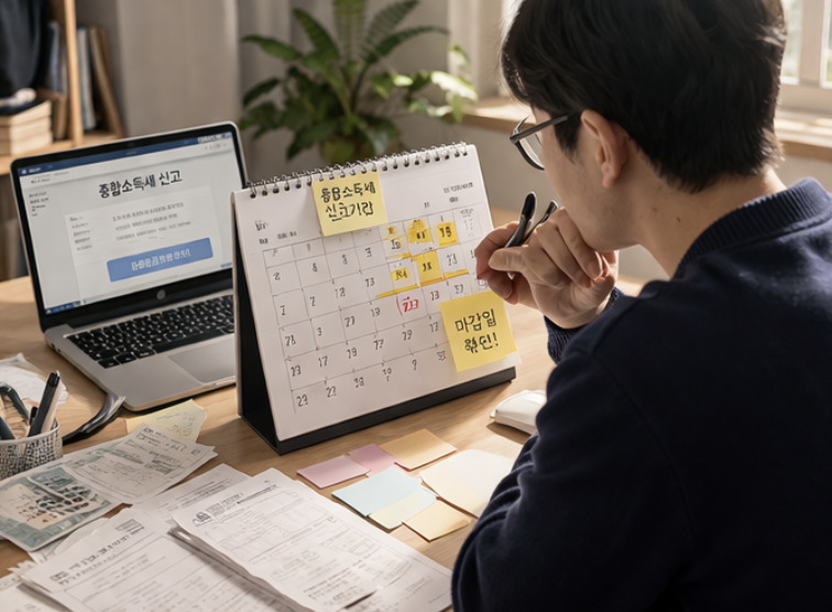 종합소득세 환급 신고 기간과 경정청구 일정을 확인