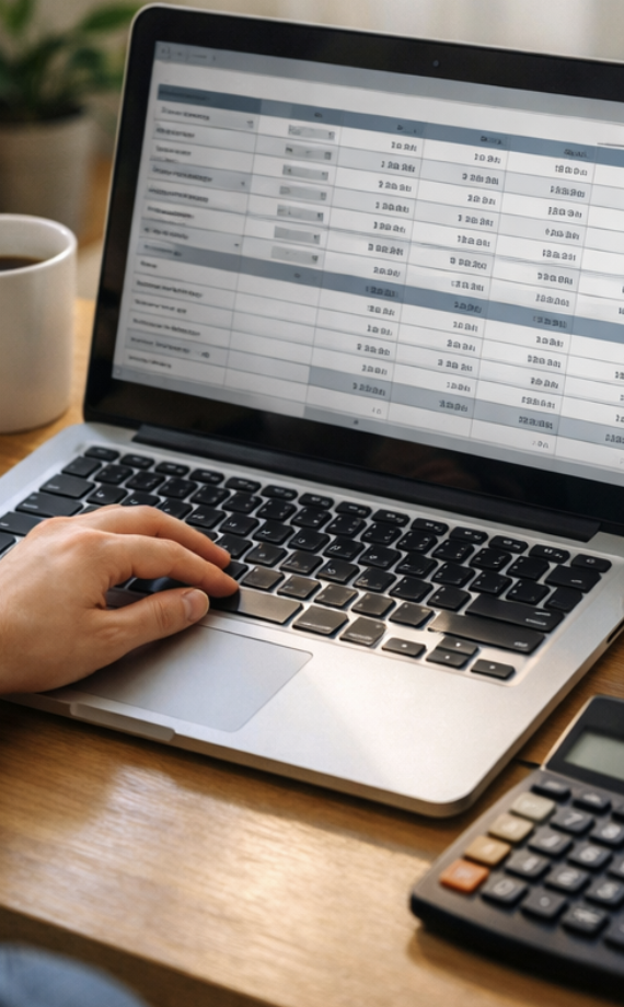 프리랜서 종소세 구간과 3.3% 원천징수 환급 금액을 계산하는 스프레드시트