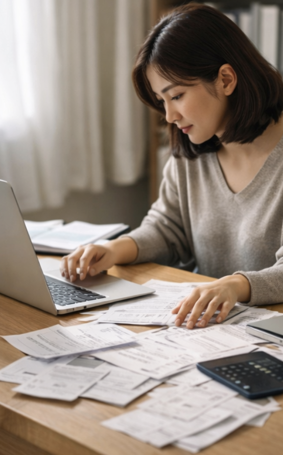 종합소득세 계산기와 프리랜서 소득 증빙 서류를 함께 확인하는 실제 분위기