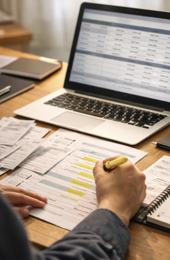 종합소득세 계산기 엑셀과 영수증 정리로 프리랜서 경비를 기록