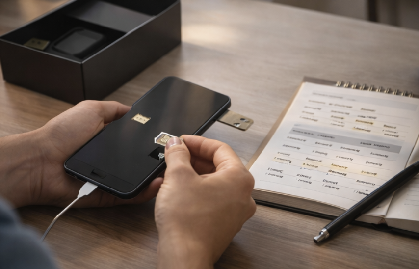 알뜰폰 사업자 개통을 위해 유심과 공기계를 함께 확인