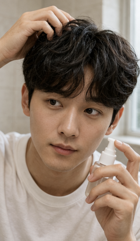 쉐도우펌 남자 미용실 방문 후 홈케어와 유지 관리