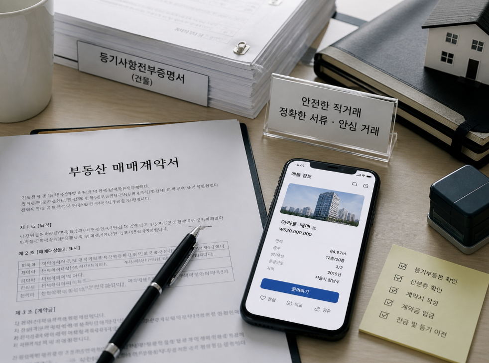 호갱노노 직거래 계약 전 등기부등본과 신분증을 대조