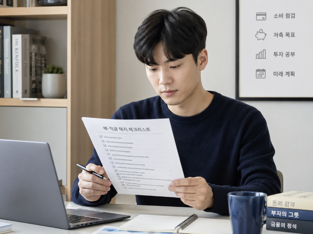 청년도약계좌 해지 조건을 비교하며 서류를 확인
