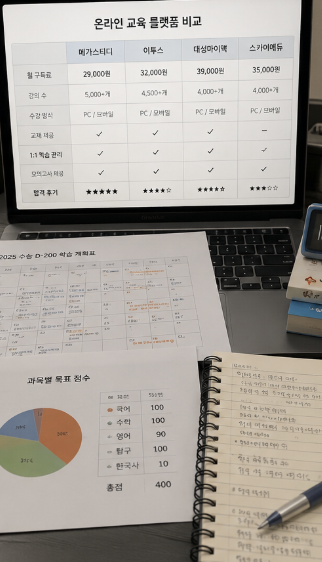 대성 인강 가격과 강사 커리큘럼을 함께 비교하며 선택 기준을 정리