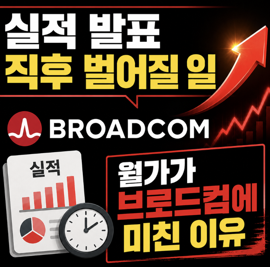 “실적 뒤에 주가 폭발?” 판단할 때 왜 중요한지 보는 기준 & 브로드컴 실적 전망 발표일 예상 시간까지 지금 확인 안 하면 늦는 이유