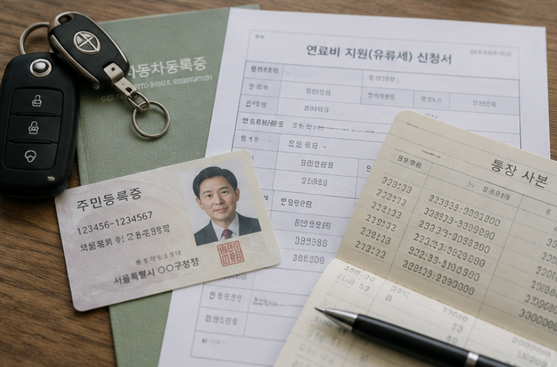유가지원금 2차방법 확인 후 온라인과 방문 신청을 비교하는 장면