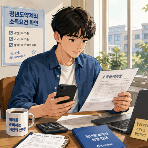 청년미래적금 소득조건은 월급 실수령액보다 국세청 신고 기준 총급여액과 종합소득금액을 먼저 확인하는 구조로 살펴볼 수 있습니다.