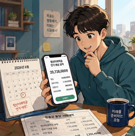 청년미래적금 일반형과 우대형 만기를 원금과 정부기여금 기준으로 비교한 이미지