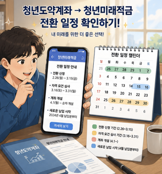 청년도약계좌를 먼저 해지한 경우와 청년미래적금 계좌개설 후 특별중도해지하는 경우의 차이를 비교한 이미지