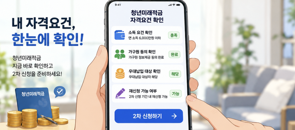 청년미래적금 2차 소득 조건을 근로소득, 종합소득, 프리랜서·알바 신고소득, 비과세소득과 소득확인증명서 기준으로 설명한 이미지.