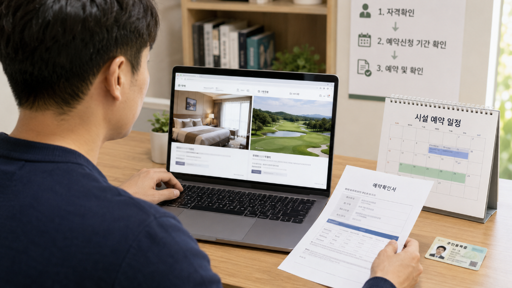국군복지포탈 PC 사이트와 모바일 앱, 와몰, 군마트, 체력단련장의 이용 목적과 자격 확인 차이를 비교한 이미지