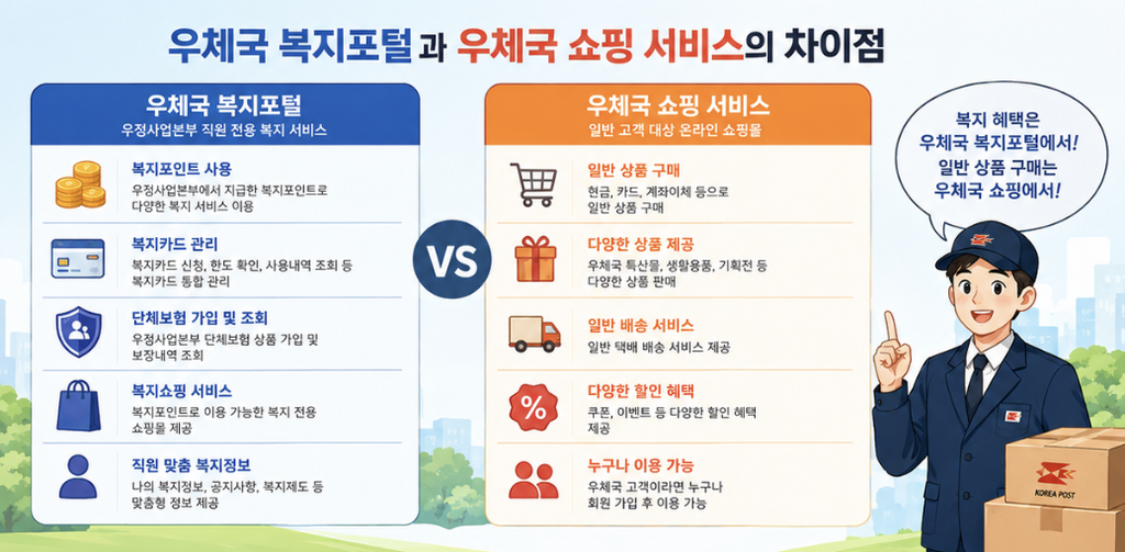 소속기관 등록부터 복지포인트 배정, 복지카드 사용, 청구상태, 단체보험 확인까지 흐름을 보여주는 안내 이미지